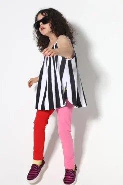 RED AND PINK LEGGINGS