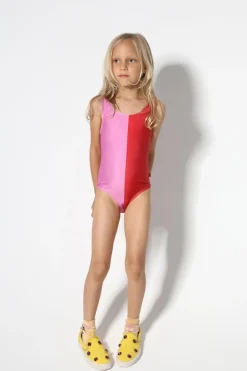 RED AND PINK SWIMSUIT