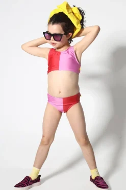 RED AND PINK SWIMWEAR BIKINI SET