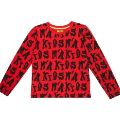 RED LONG SLEEVE WITH M´A KIDS ALLOVER
