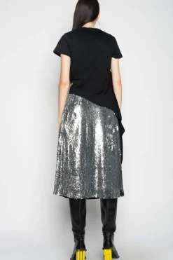 SILVER CLASSIC SLIP SKIRT