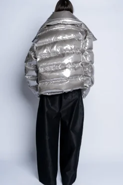 SILVER M'A PUFFER JACKET