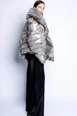 SILVER M'A PUFFER JACKET