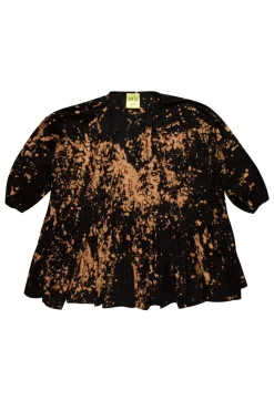 SPLATTERED GATHERED DRESS