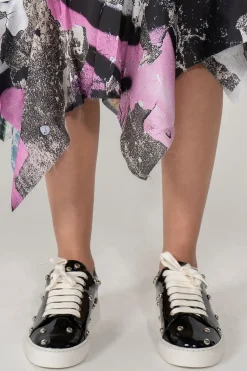 STUDDED PATENT LEATHER CLASSIC SNEAKER