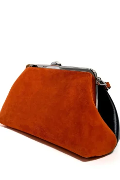 SUEDE AND NAPA LEATHER LARGE HANDBAG