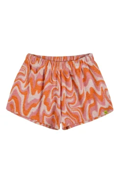 TERRY WAVY PRINT SHORTS
