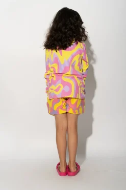 WAVY PRINT SHORTS