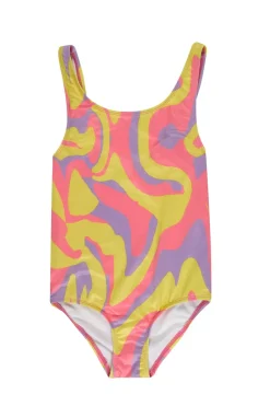WAVY PRINT SWIMSUIT