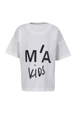 WHITE EMBROIDERED T-SHIRT
