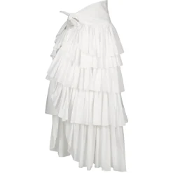 WHITE FRILL BAIANA SKIRT
