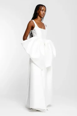 WHITE FRONT BOW TOP