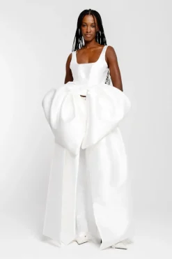WHITE FRONT BOW TOP