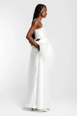 WHITE FRONT BOW TOP
