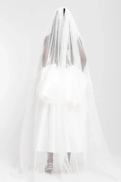 WHITE HIGH WAIST PLEATED FULL SKIRT