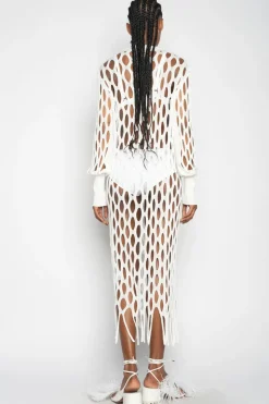 WHITE NET DRESS