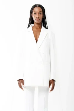 WHITE OVERSIZED BLAZER