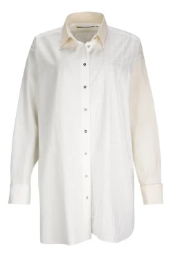 WHITE PATCHWORK XXL SHIRT
