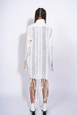 WHITE PATCHWORK XXL SHIRT