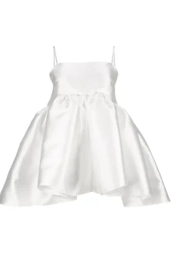 WHITE STRAPPY PUFF TOP