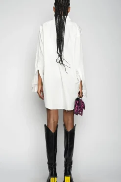 WHITE XXL SHIRT WITH BIG EYELET