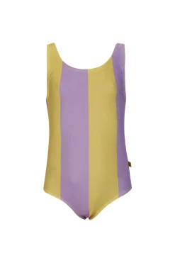 YELLOW AND LILAC SWIMSUIT