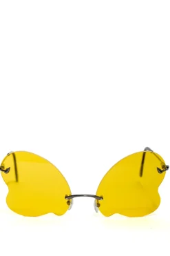 YELLOW BUTTERFLY SUNGLASSES