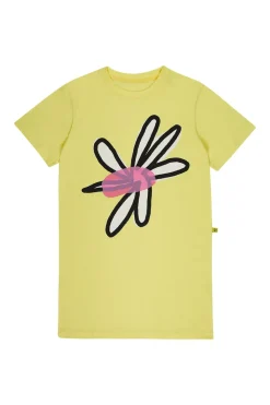 YELLOW DAISY PRINT T-SHIRT DRESS