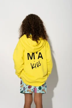 YELLOW JACKET WITH EMBROIDERED LOGO