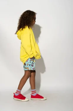 YELLOW JACKET WITH EMBROIDERED LOGO