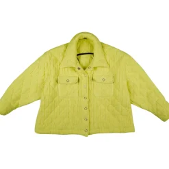 YELLOW OVERSIZED PADDED SHIRT