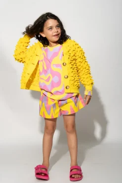 YELLOW SPIKE CARDIGAN